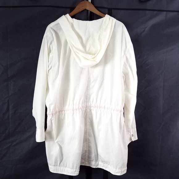 Free People White Poplin Hooded Pullover - Picture 5 of 9